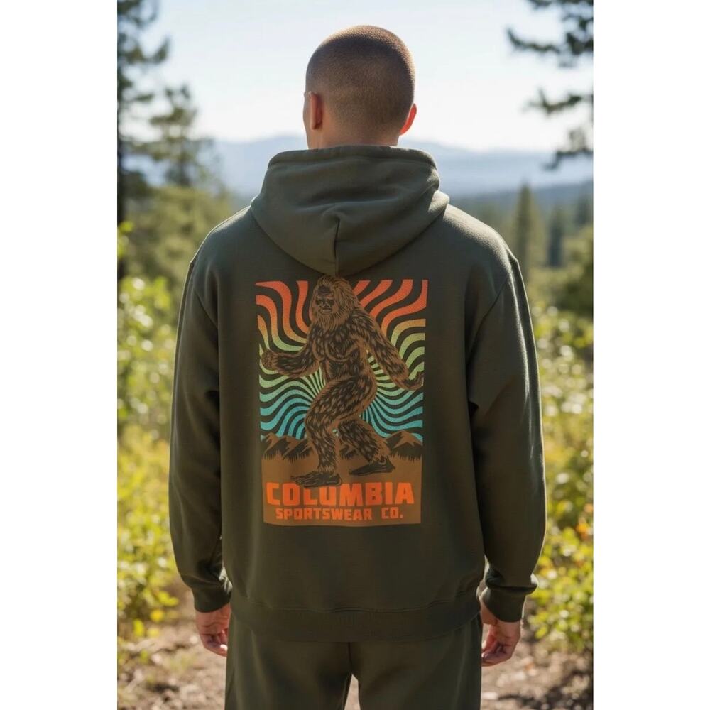NWT! Columbia $65 Men's Bigfoot Fleece Hoodie - Size XL - Picture 2 of 6